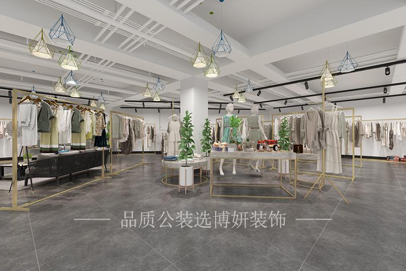 女裝店裝修設(shè)計(jì)方案效果圖-博妍裝飾公司