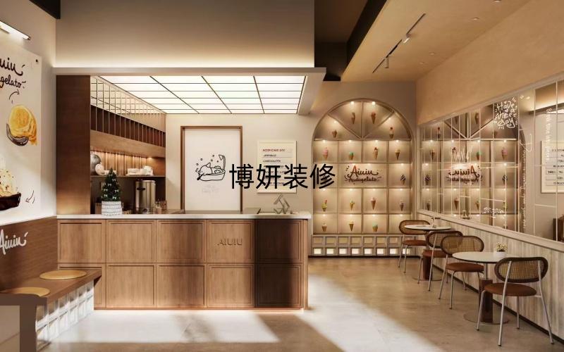 合肥冰淇淋店鋪裝修設(shè)計 | 甜蜜邂逅，冰淇淋店的夢幻之約
